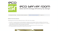 Desktop Screenshot of ecoserverroom.com