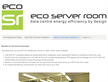 Tablet Screenshot of ecoserverroom.com